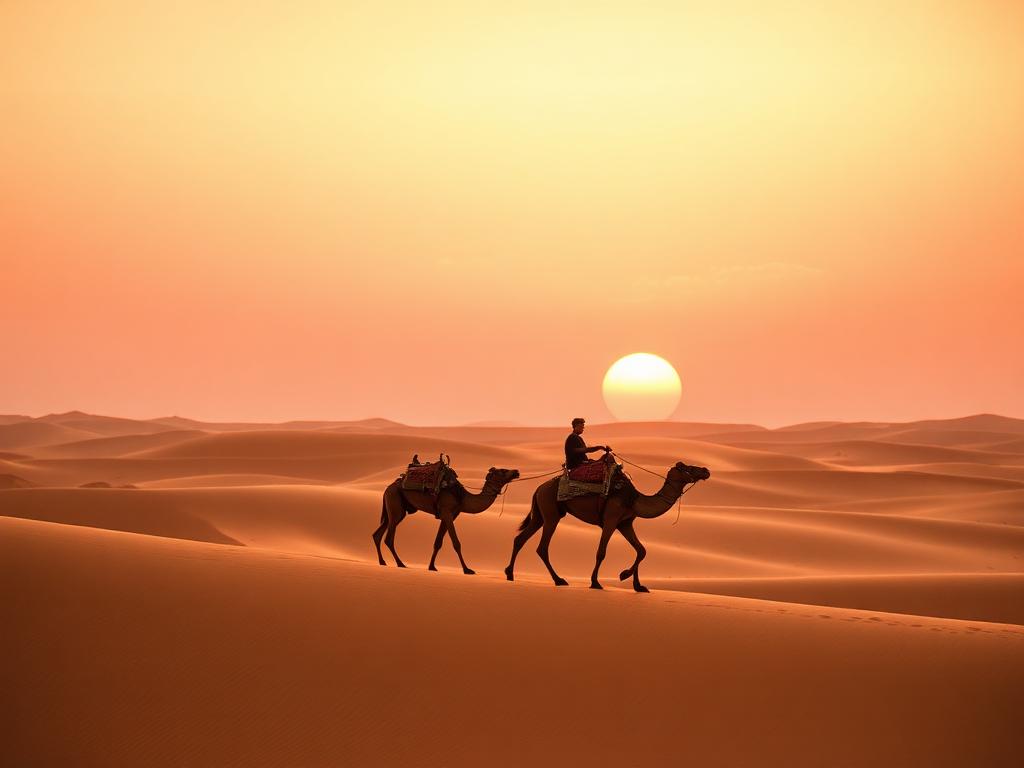 Sunrise camel trek