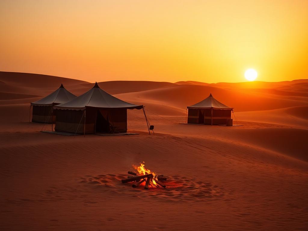 Sahara desert camp